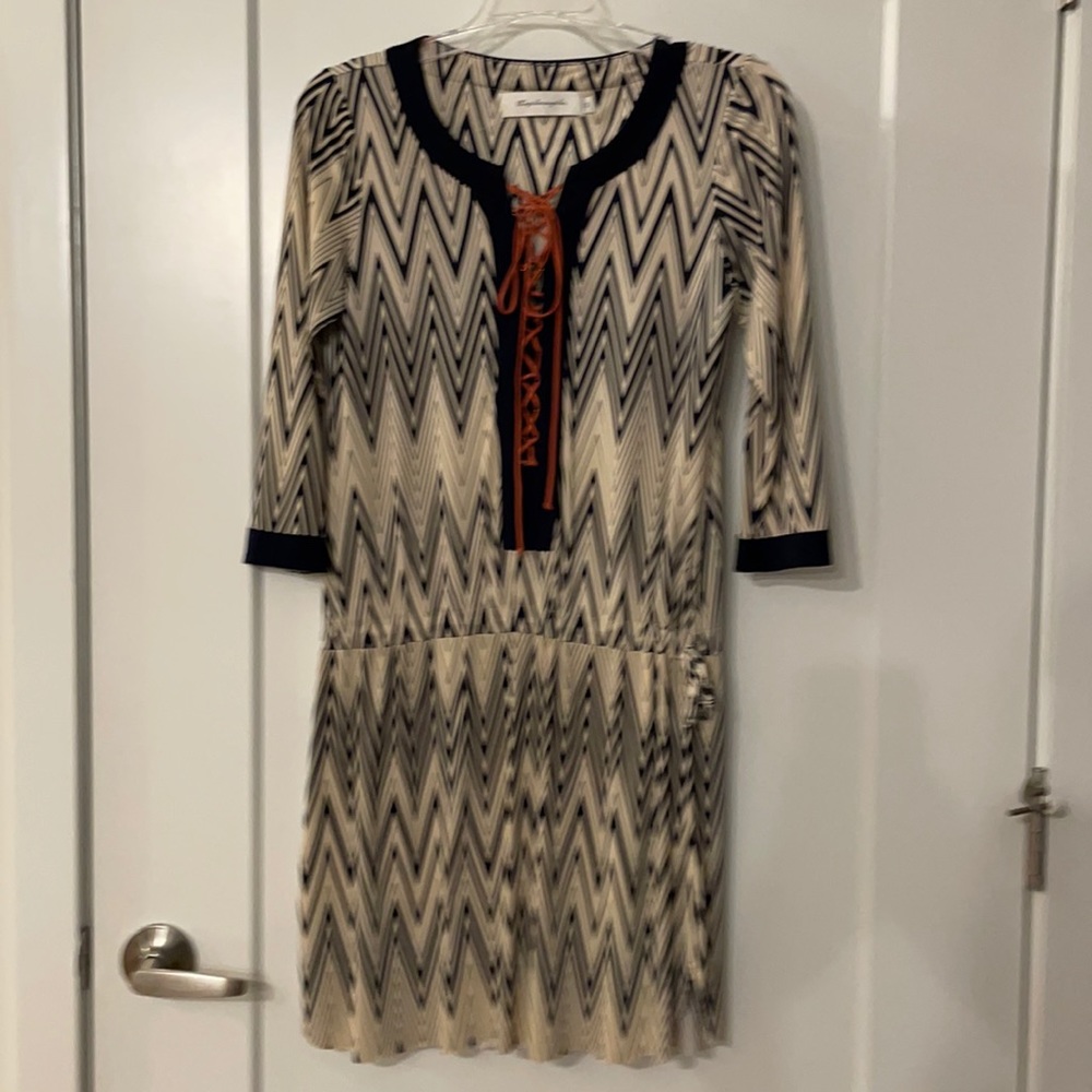 Tbags Los Angeles drop waisted shirt dress